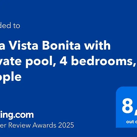 Villa Vista Bonita With Private Pool, 4 Bedrooms, 9 People *